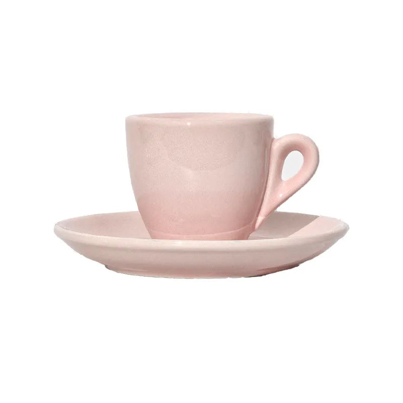 Porcelain Espresso Cup Set 50ml Cappuccino Coffee Mugs Espresso Shots Cup with Saucer Delicate Coffee Accessories
